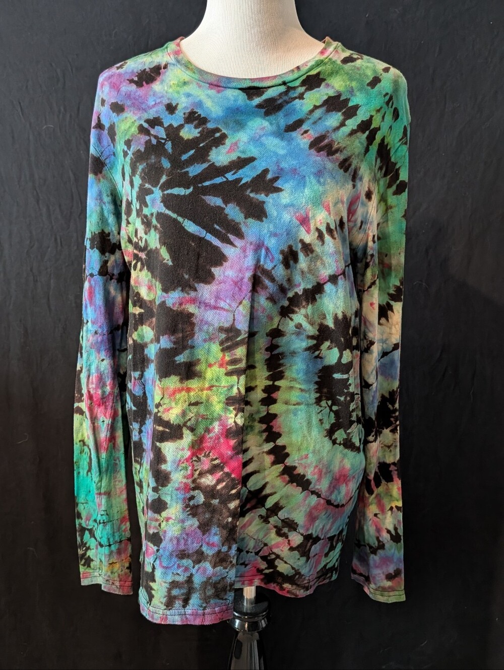 New Reverse Tiedye Unisex Long Sleeve Shirt